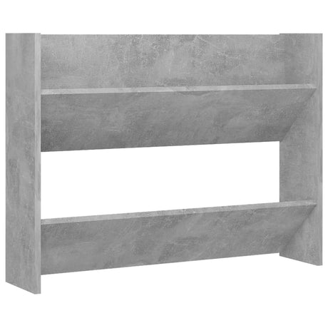 Wandschoenenkast 80x18x60 cm bewerkt hout betongrijs - AllerleiShop