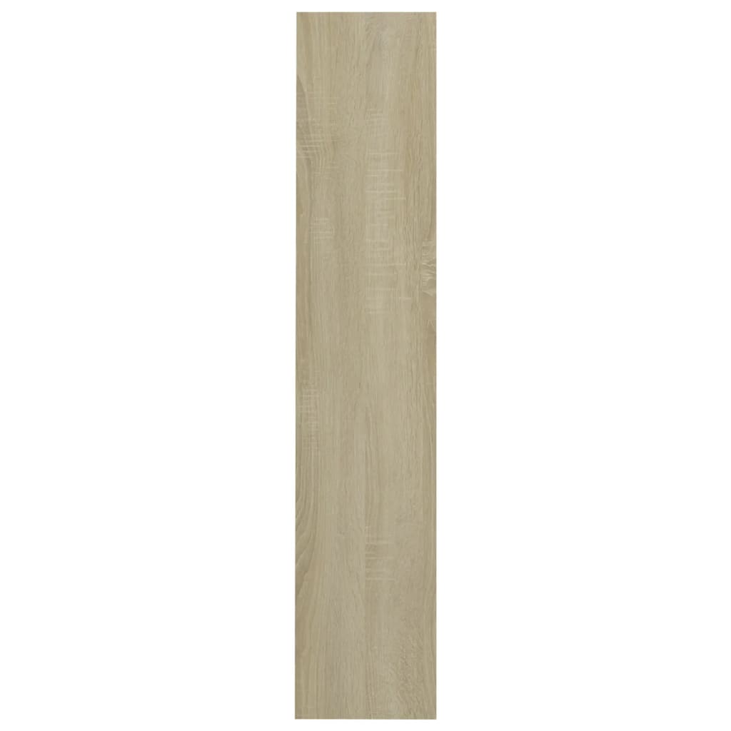 Wandschoenenkast 80x18x90 cm bewerkt hout sonoma eikenkleur - AllerleiShop