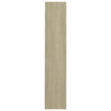 Wandschoenenkast 80x18x90 cm bewerkt hout sonoma eikenkleur - AllerleiShop