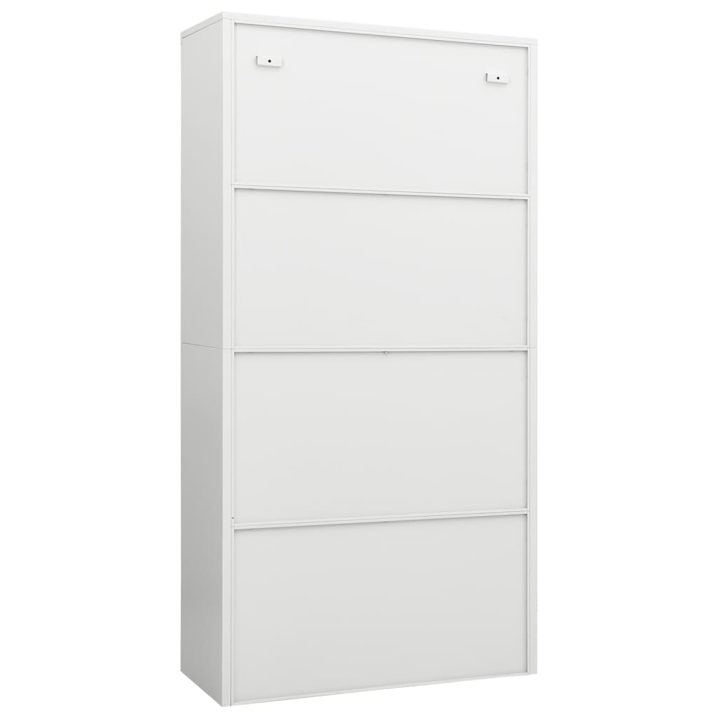 Lockerkast 90x40x180 cm staal wit - AllerleiShop