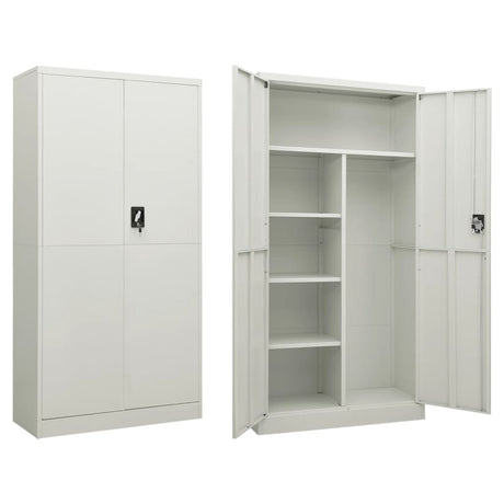 Lockerkast 90x40x180 cm staal lichtgrijs - AllerleiShop