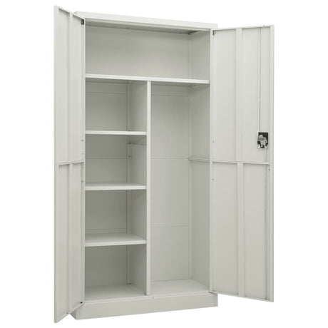 Lockerkast 90x40x180 cm staal lichtgrijs - AllerleiShop