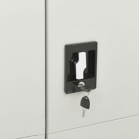 Lockerkast 90x40x180 cm staal lichtgrijs - AllerleiShop