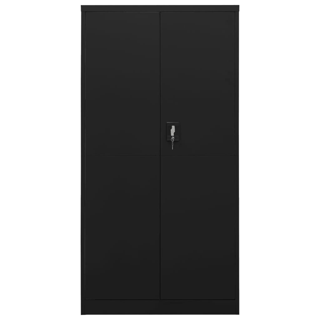 Lockerkast 90x40x180 cm staal zwart - AllerleiShop