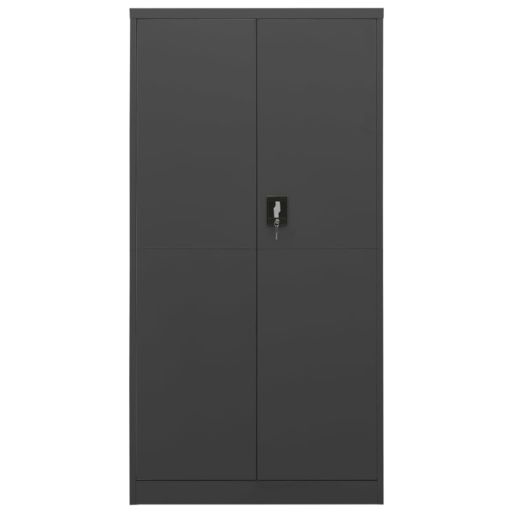 Lockerkast 90x40x180 cm staal antracietkleurig - AllerleiShop