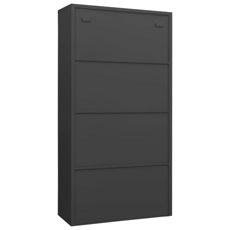 Lockerkast 90x40x180 cm staal antracietkleurig - AllerleiShop