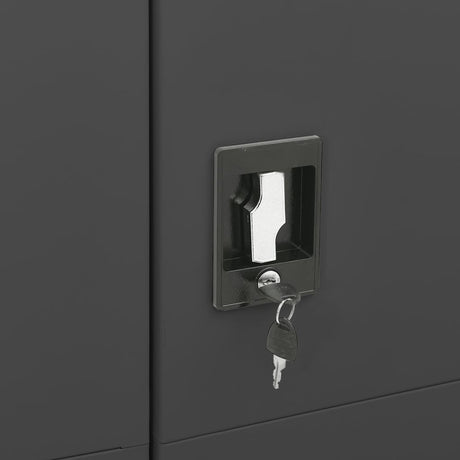 Lockerkast 90x40x180 cm staal antracietkleurig - AllerleiShop