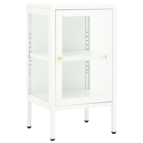 Dressoir 38x35x70 cm metaal en glas - AllerleiShop