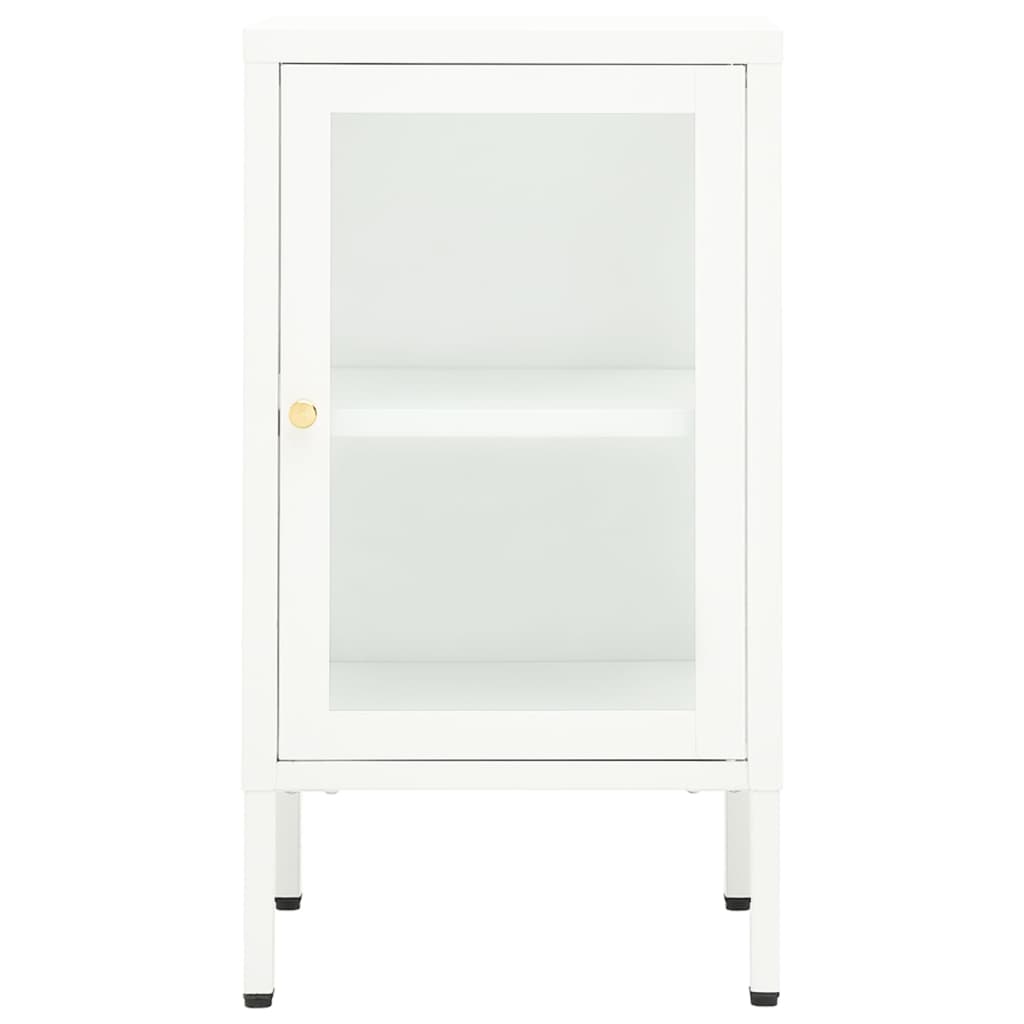 Dressoir 38x35x70 cm metaal en glas - AllerleiShop