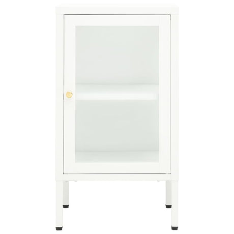 Dressoir 38x35x70 cm metaal en glas - AllerleiShop