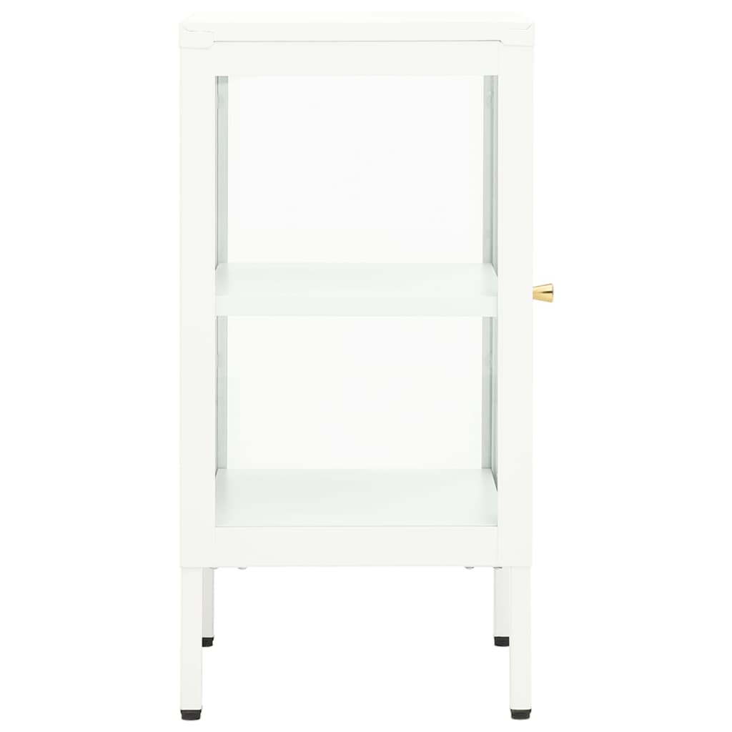 Dressoir 38x35x70 cm metaal en glas - AllerleiShop