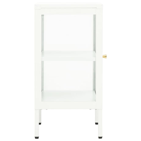 Dressoir 38x35x70 cm metaal en glas - AllerleiShop