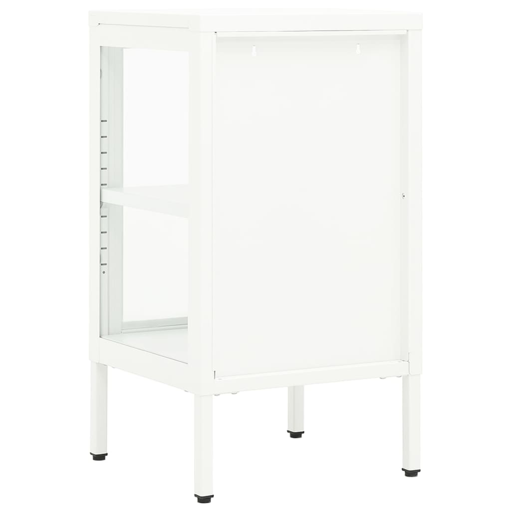 Dressoir 38x35x70 cm metaal en glas - AllerleiShop