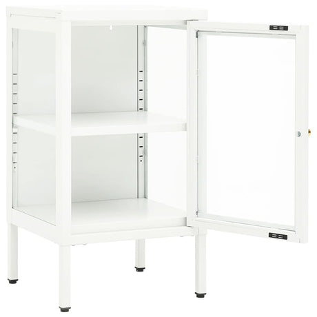 Dressoir 38x35x70 cm metaal en glas - AllerleiShop