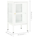 Dressoir 38x35x70 cm metaal en glas - AllerleiShop