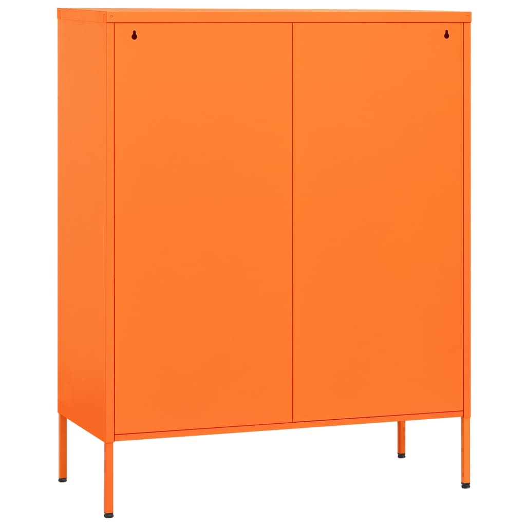 Ladekast 80x35x101,5 cm staal oranje - AllerleiShop