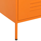 Ladekast 80x35x101,5 cm staal oranje - AllerleiShop