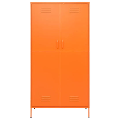 Kledingkast 90x50x180 cm staal oranje - AllerleiShop