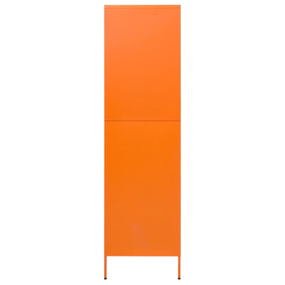 Kledingkast 90x50x180 cm staal oranje - AllerleiShop