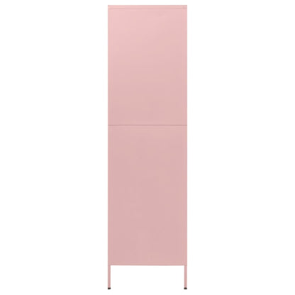 Kledingkast 90x50x180 cm staal roze - AllerleiShop