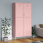 Kledingkast 90x50x180 cm staal roze - AllerleiShop