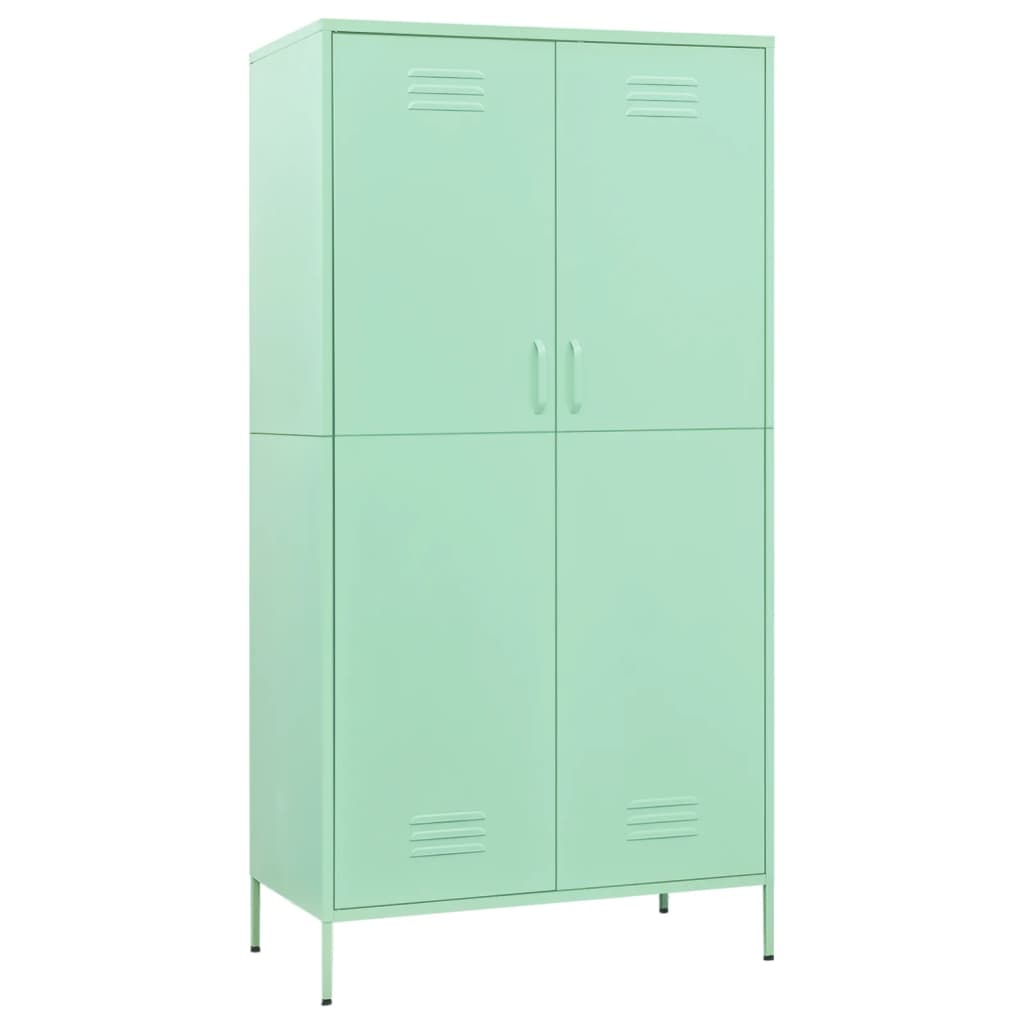 Kledingkast 90x50x180 cm staal mintkleurig - AllerleiShop