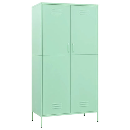 Kledingkast 90x50x180 cm staal mintkleurig - AllerleiShop