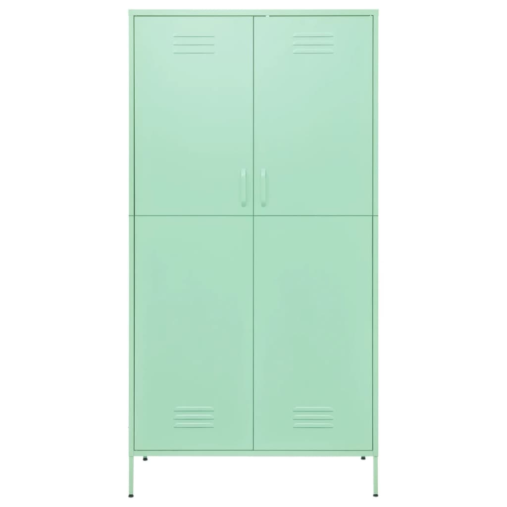 Kledingkast 90x50x180 cm staal mintkleurig - AllerleiShop