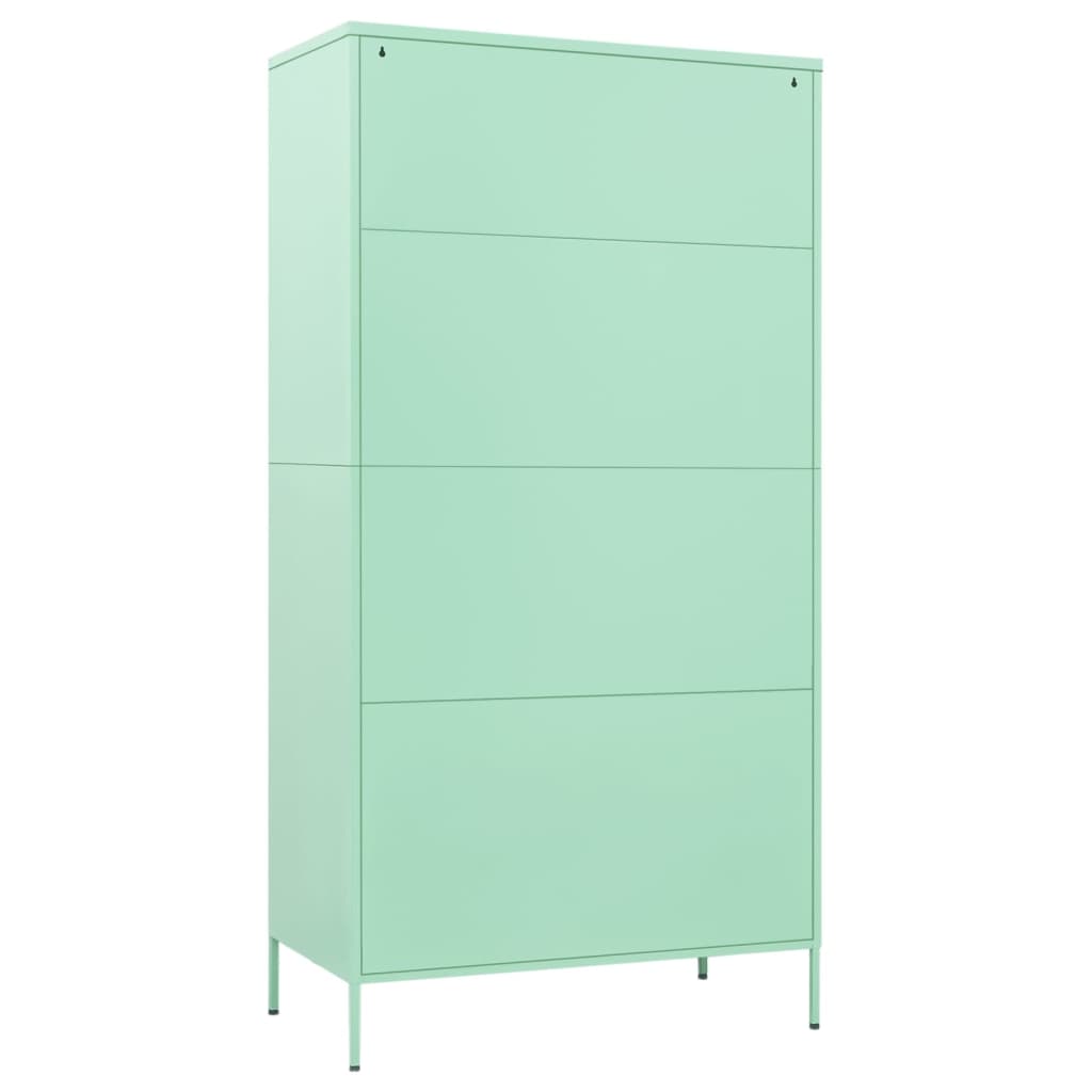 Kledingkast 90x50x180 cm staal mintkleurig - AllerleiShop