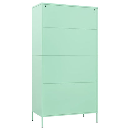 Kledingkast 90x50x180 cm staal mintkleurig - AllerleiShop