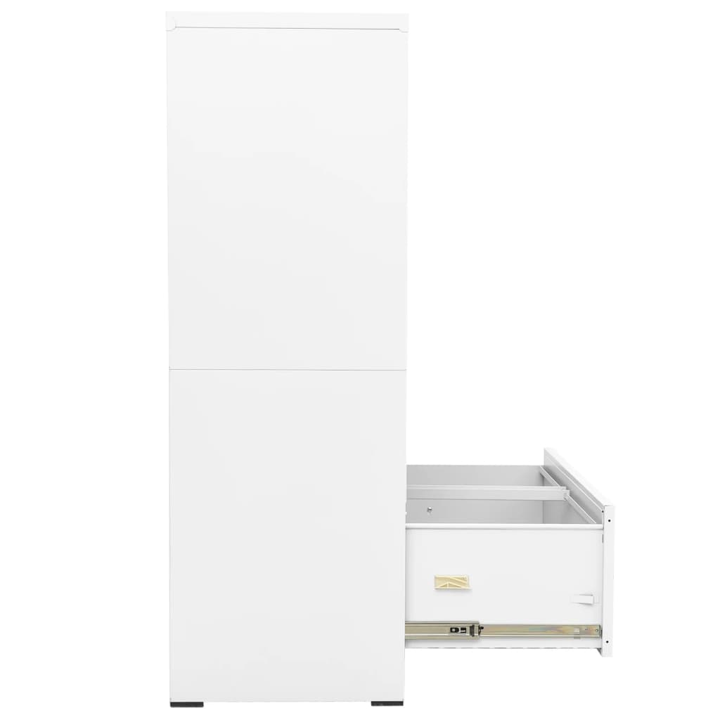 Archiefkast 90x46x134 cm staal wit - AllerleiShop