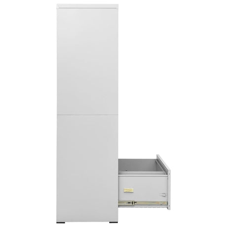 Archiefkast 90x46x164 cm staal lichtgrijs - AllerleiShop