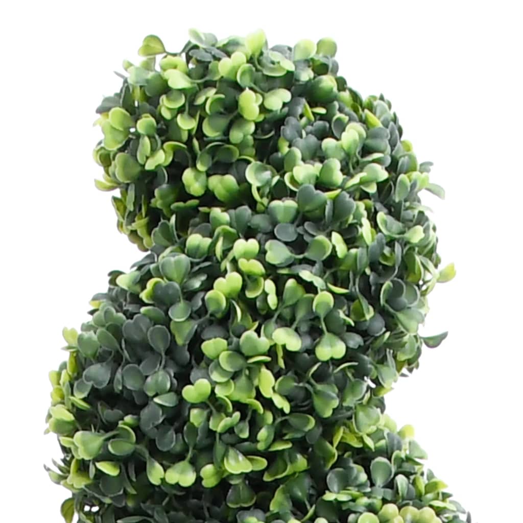 Kunstplant met pot buxus spiraal 89 cm groen