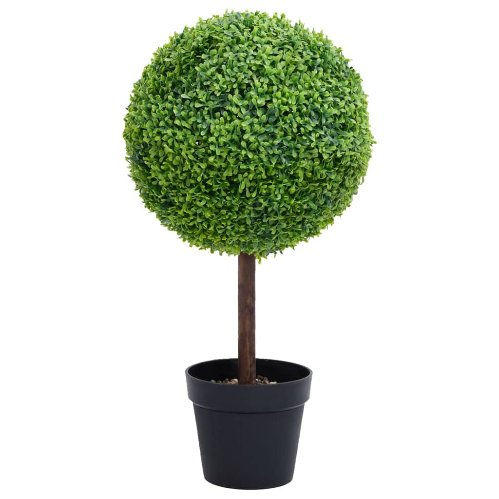 Kunstplant met pot buxus bolvorming 71 cm groen - AllerleiShop