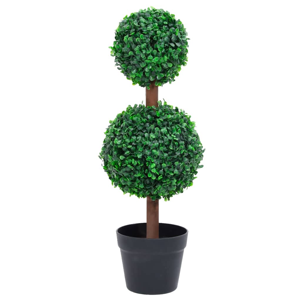 Kunstplant met pot buxus bolvorming 60 cm groen - AllerleiShop