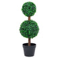 Kunstplant met pot buxus bolvorming 60 cm groen - AllerleiShop