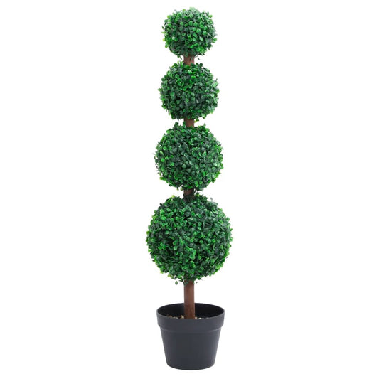 Kunstplant met pot buxus bolvorming 90 cm groen - AllerleiShop