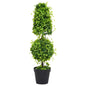 Kunstplant met pot buxus 100 cm groen - AllerleiShop