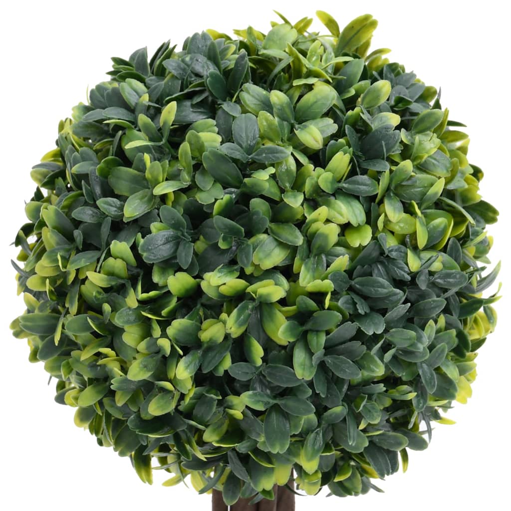 Kunstplanten met pot 2 st buxus bolvorming 33 cm groen - AllerleiShop