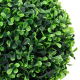 Kunstplanten met pot 2 st buxus bolvorming 37 cm groen