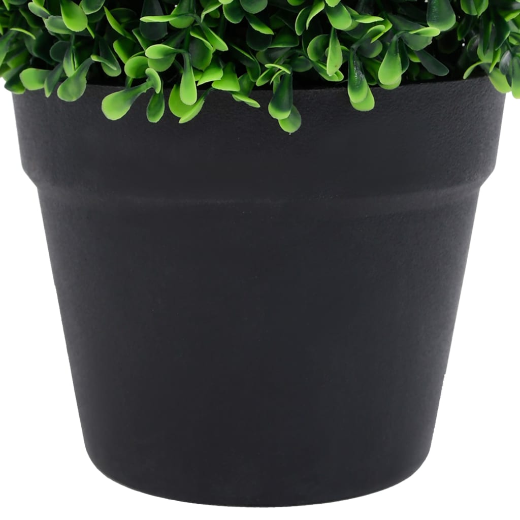 Kunstplanten met pot 2 st buxus bolvorming 32 cm groen - AllerleiShop