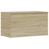 Opbergkist 84x42x46 cm bewerkt hout sonoma eikenkleurig - AllerleiShop