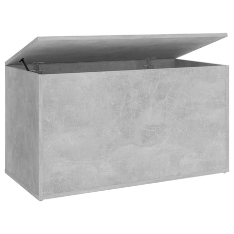 Opbergkist 84x42x46 cm bewerkt hout betongrijs - AllerleiShop