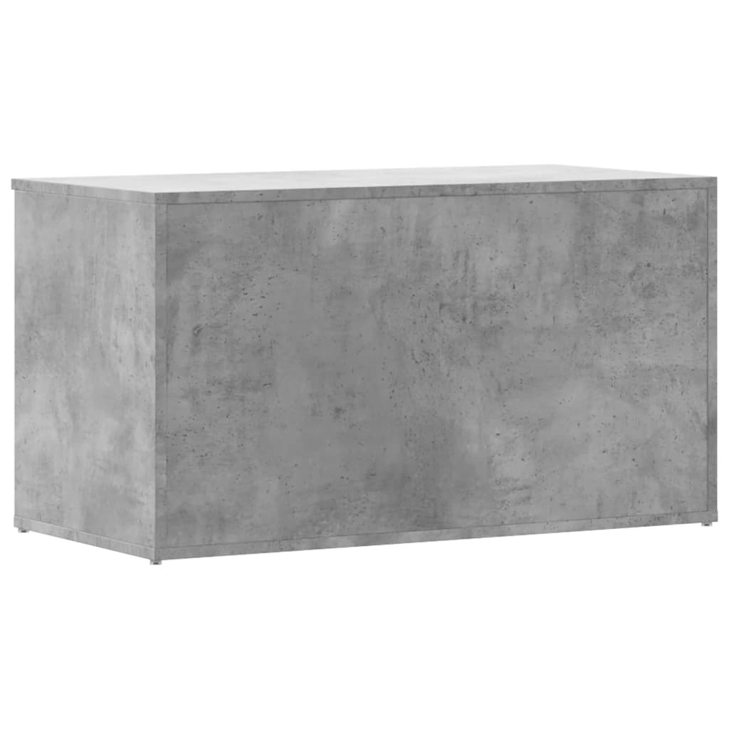 Opbergkist 84x42x46 cm bewerkt hout betongrijs - AllerleiShop