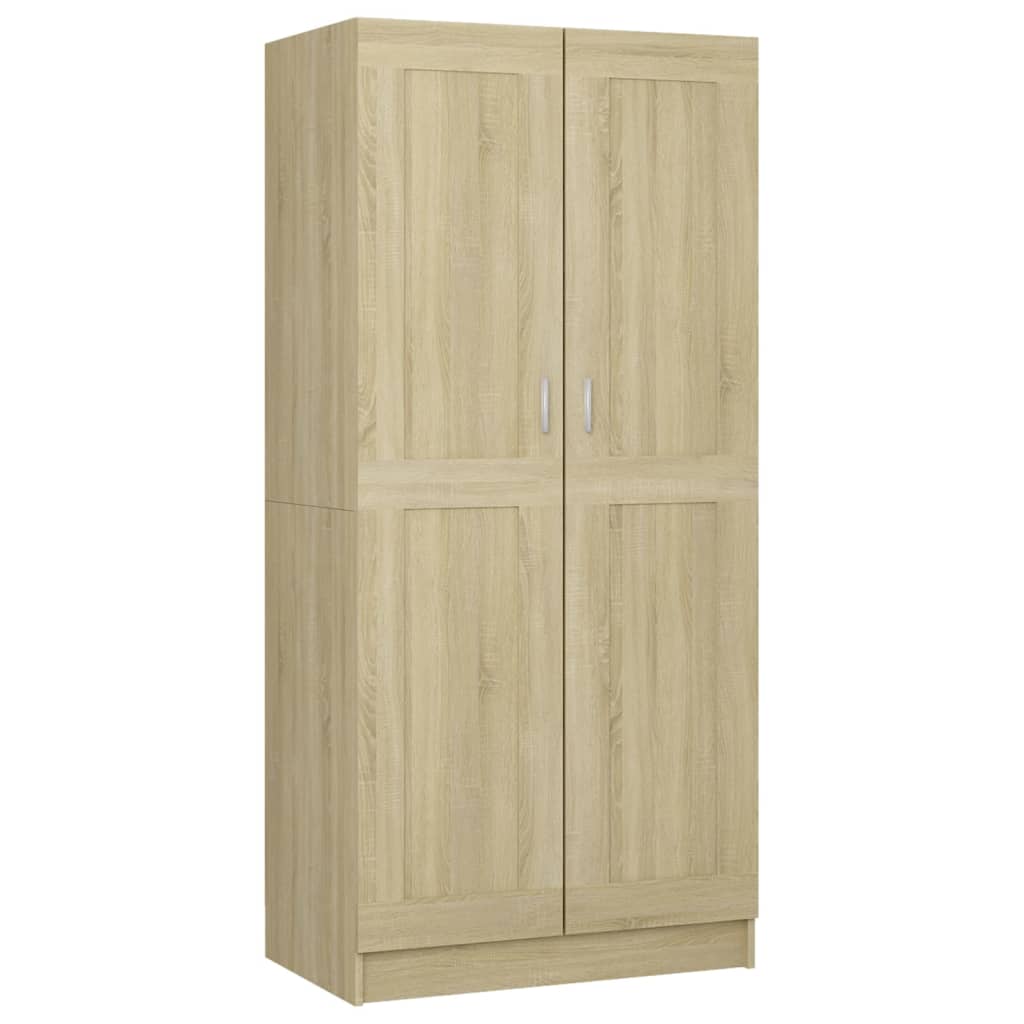 Kledingkast 82,5x51,5x180 cm bewerkt hout sonoma eikenkleurig - AllerleiShop