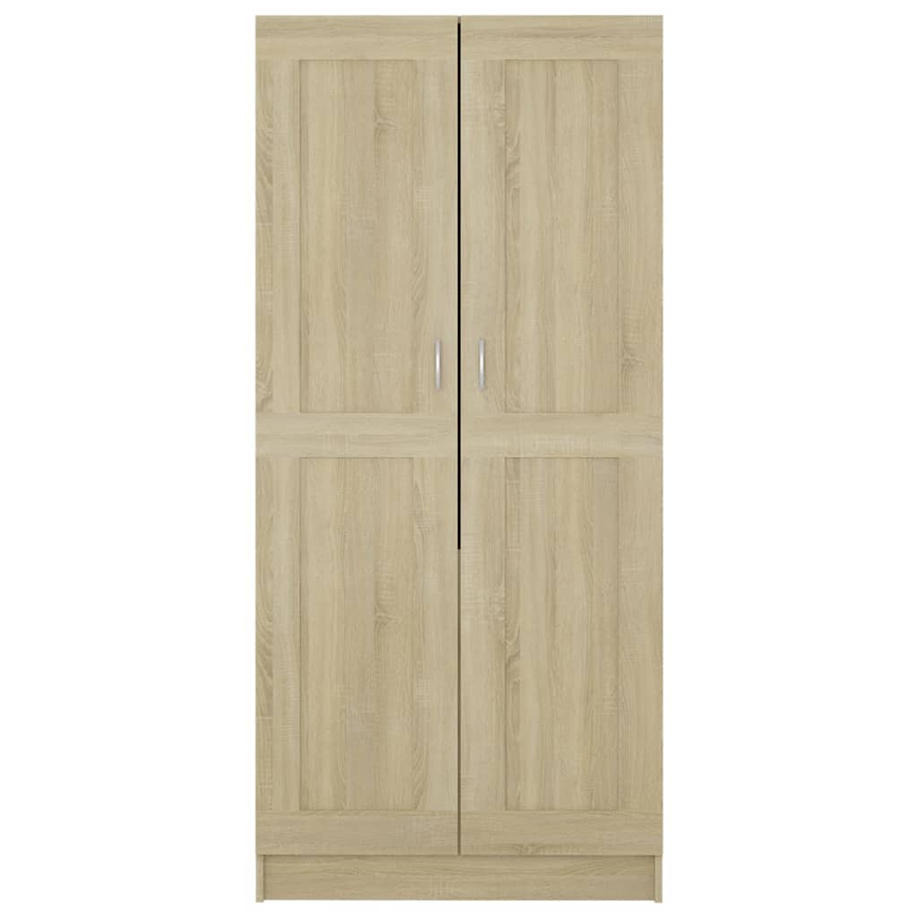 Kledingkast 82,5x51,5x180 cm bewerkt hout sonoma eikenkleurig - AllerleiShop