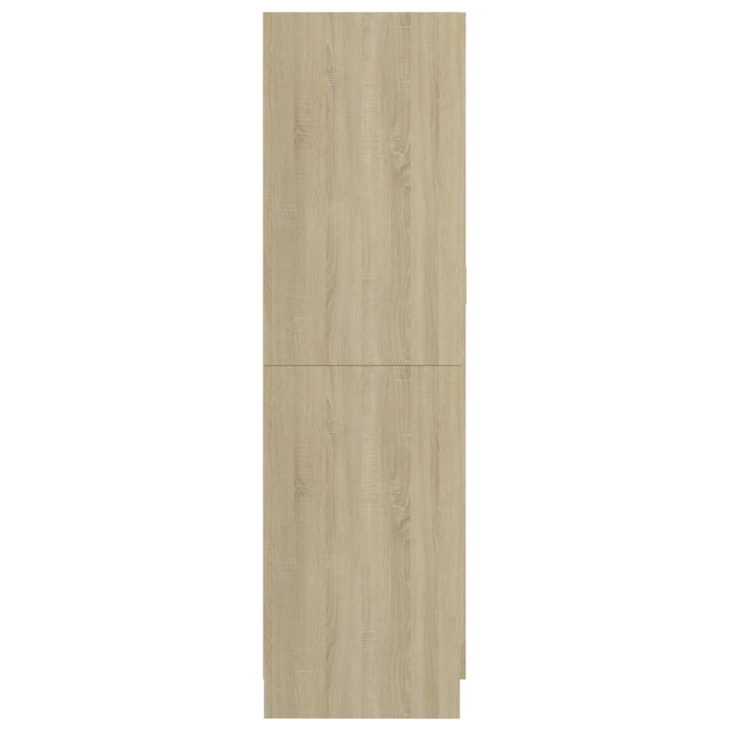 Kledingkast 82,5x51,5x180 cm bewerkt hout sonoma eikenkleurig - AllerleiShop