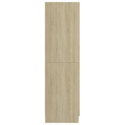 Kledingkast 82,5x51,5x180 cm bewerkt hout sonoma eikenkleurig - AllerleiShop