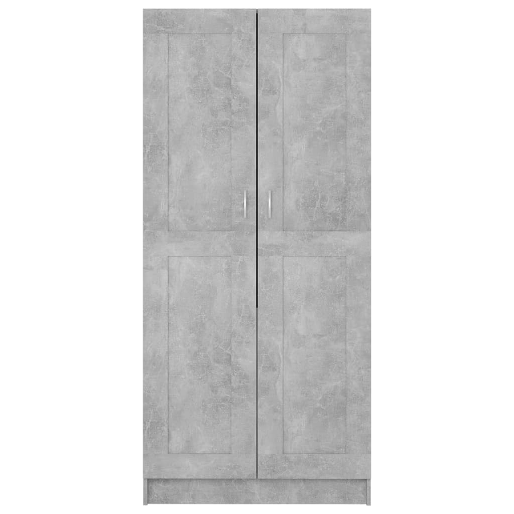 Kledingkast 82,5x51,5x180 cm bewerkt hout betongrijs - AllerleiShop