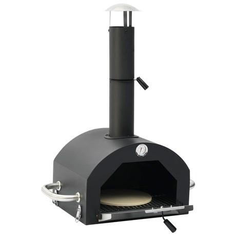 Pizzaoven en barbecue 3-in-1 zwart - AllerleiShop